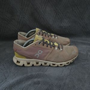 On Cloud X Mocha Sand Running Shoes Womens Sz 8.5 Athletic Sneakers Trainers.